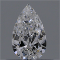 Diamante Natural 0.31 quilates, De pera , Color D, claridad SI1 y certificado GIA