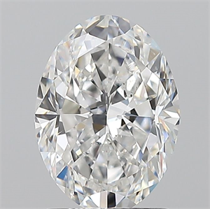Picture of Natural Diamond 1.50 Carats, Oval with  Cut, E Color, SI2 Clarity and Certified by GIA