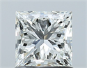 Natural Diamond 1.00 Carats, Princess with  Cut, I Color, VS1 Clarity and Certified by GIA