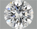 Lab Grown Diamond 2.55 Carats, Round with Ideal Cut, D Color, VVS2 Clarity and Certified by IGI