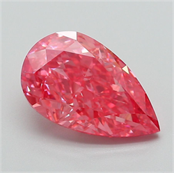 Picture of Lab Grown Diamond 2.52 Carats, Pear with  Cut, Fancy Vivid Pink Color, VS1 Clarity and Certified by IGI