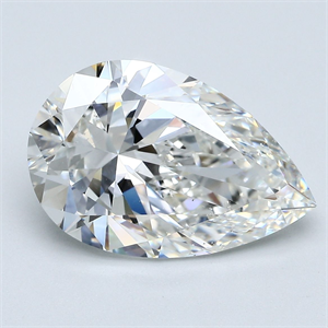 Foto Diamante Natural 5.03 quilates, De pera , Color H, claridad SI1 y certificado GIA de