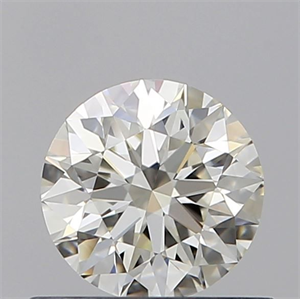 Picture of Natural Diamond 0.57 Carats, Round with Excellent Cut, J Color, VVS1 Clarity and Certified by GIA