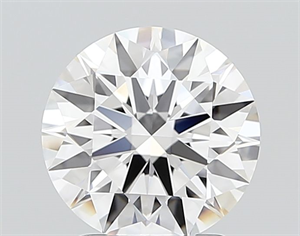 Picture of Lab Grown Diamond 2.04 Carats, Round with Ideal Cut, D Color, IF Clarity and Certified by IGI