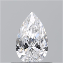 Diamante Natural 0.53 quilates, De pera , Color D, claridad VS2 y certificado GIA