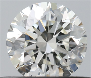Picture of Natural Diamond 0.41 Carats, Round with Excellent Cut, I Color, IF Clarity and Certified by IGI