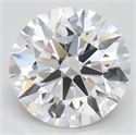 Lab Grown Diamond 4.18 Carats, Round with Excellent Cut, D Color, VVS1 Clarity and Certified by GIA
