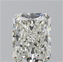 Natural Diamond 0.70 Carats, Radiant with  Cut, J Color, VS1 Clarity and Certified by GIA