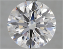 Lab Grown Diamond 3.52 Carats, Round with Ideal Cut, D Color, IF Clarity and Certified by IGI