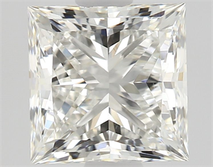 Picture of Natural Diamond 1.01 Carats, Princess with  Cut, H Color, VS2 Clarity and Certified by GIA