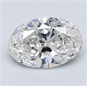 Natural Diamond 2.01 Carats, Oval with  Cut, G Color, VS1 Clarity and Certified by GIA