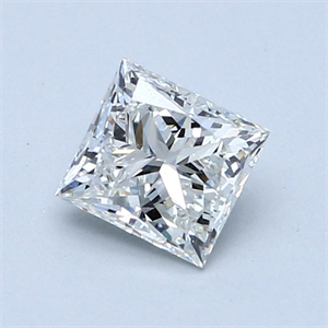 Foto Diamante Natural 0.90 quilates, Princesa , Color G, claridad VS2 y certificado GIA de