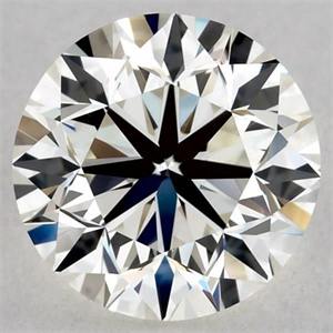Picture of Natural Diamond 0.70 Carats, Round with Very Good Cut, K Color, IF Clarity and Certified by GIA