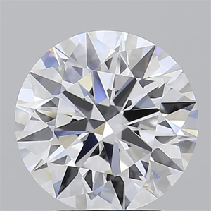 Picture of Lab Grown Diamond 2.55 Carats, Round with Ideal Cut, D Color, IF Clarity and Certified by IGI