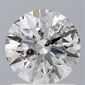 Picture of Natural Diamond 1.01 Carats, Round with Excellent Cut, E Color, I1 Clarity and Certified by GIA