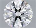 Lab Grown Diamond 1.03 Carats, Round with Ideal Cut, D Color, VS1 Clarity and Certified by IGI