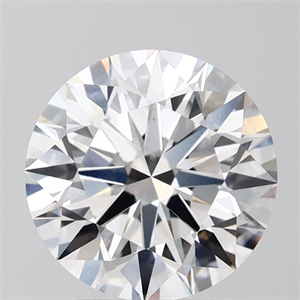 Picture of Lab Grown Diamond 3.05 Carats, Round with Excellent Cut, E Color, VS2 Clarity and Certified by GIA
