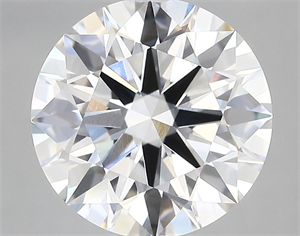 Picture of Lab Grown Diamond 4.44 Carats, Round with Ideal Cut, E Color, VVS2 Clarity and Certified by IGI