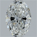 Natural Diamond 0.80 Carats, Oval with  Cut, F Color, IF Clarity and Certified by GIA