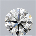 Natural Diamond 0.90 Carats, Round with Very Good Cut, K Color, SI1 Clarity and Certified by GIA