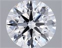 Del inventario de diamantes de laboratorio, 1.02 quilates, Redondo , Color D, claridad VVS2 y certificado IGI