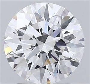 Picture of Lab Grown Diamond 2.02 Carats, Round with Excellent Cut, D Color, VS1 Clarity and Certified by GIA