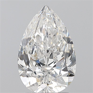 Foto Diamante Natural 2.01 quilates, De pera , Color D, claridad SI2 y certificado GIA de
