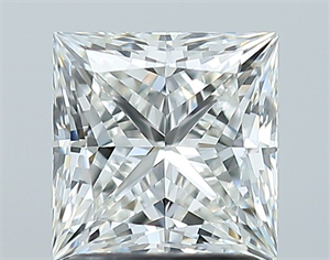 Foto Diamante Natural 1.52 quilates, Princesa , Color H, claridad VS1 y certificado GIA de
