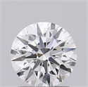 Lab Grown Diamond 1.27 Carats, Round with Ideal Cut, D Color, VVS1 Clarity and Certified by IGI