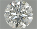 Natural Diamond 1.03 Carats, Round with Excellent Cut, H Color, I1 Clarity and Certified by IGI