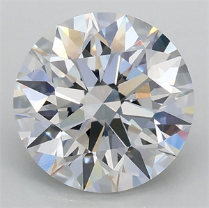 Picture of Lab Grown Diamond 2.02 Carats, Round with Ideal Cut, E Color, VS1 Clarity and Certified by IGI