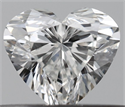 Natural Diamond 0.35 Carats, Heart with  Cut, F Color, VVS2 Clarity and Certified by GIA