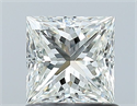 Natural Diamond 0.90 Carats, Princess with  Cut, I Color, VS1 Clarity and Certified by GIA