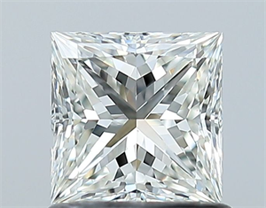 Picture of Natural Diamond 0.90 Carats, Princess with  Cut, I Color, VS1 Clarity and Certified by GIA