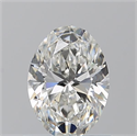 Natural Diamond 0.90 Carats, Oval with  Cut, G Color, VVS1 Clarity and Certified by GIA