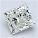 Natural Diamond 2.52 Carats, Princess with  Cut, J Color, SI1 Clarity and Certified by GIA