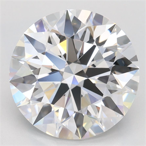 Picture of Lab Grown Diamond 3.16 Carats, Round with Ideal Cut, D Color, IF Clarity and Certified by IGI