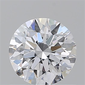 Picture of Natural Diamond 0.75 Carats, Round with Excellent Cut, D Color, VS2 Clarity and Certified by GIA