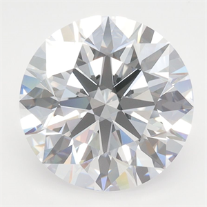 Picture of Lab Grown Diamond 4.07 Carats, Round with Excellent Cut, D Color, VVS2 Clarity and Certified by GIA