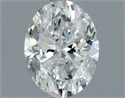 Natural Diamond 1.20 Carats, Oval with  Cut, F Color, SI2 Clarity and Certified by GIA