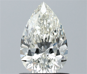 Picture of Natural Diamond 0.77 Carats, Pear with  Cut, I Color, VVS2 Clarity and Certified by IGI