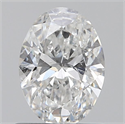 Natural Diamond 0.71 Carats, Oval with  Cut, E Color, SI2 Clarity and Certified by GIA