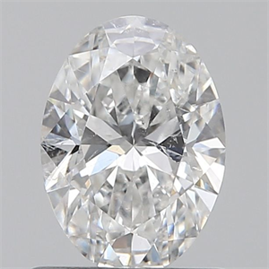 Picture of Natural Diamond 0.71 Carats, Oval with  Cut, E Color, SI2 Clarity and Certified by GIA