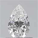 Natural Diamond 0.50 Carats, Pear with  Cut, D Color, IF Clarity and Certified by GIA
