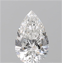 Diamante Natural 0.52 quilates, De pera , Color F, claridad VS1 y certificado GIA