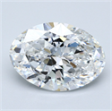 Natural Diamond 6.24 Carats, Oval with  Cut, F Color, VS1 Clarity and Certified by GIA