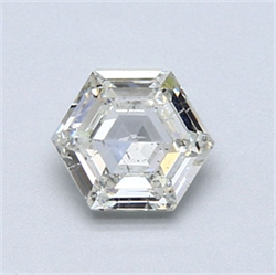 Picture of Natural Diamond 0.76 Carats, HEXAGONAL with  Cut, I Color, SI2 Clarity and Certified by GIA