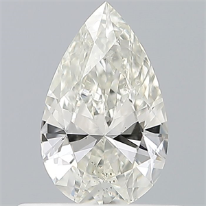 Picture of Natural Diamond 0.40 Carats, Pear with  Cut, H Color, SI1 Clarity and Certified by IGI