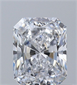 Natural Diamond 0.53 Carats, Radiant with  Cut, D Color, IF Clarity and Certified by GIA