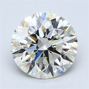 Picture of Natural Diamond 5.74 Carats, Round with Excellent Cut, I Color, SI2 Clarity and Certified by GIA
